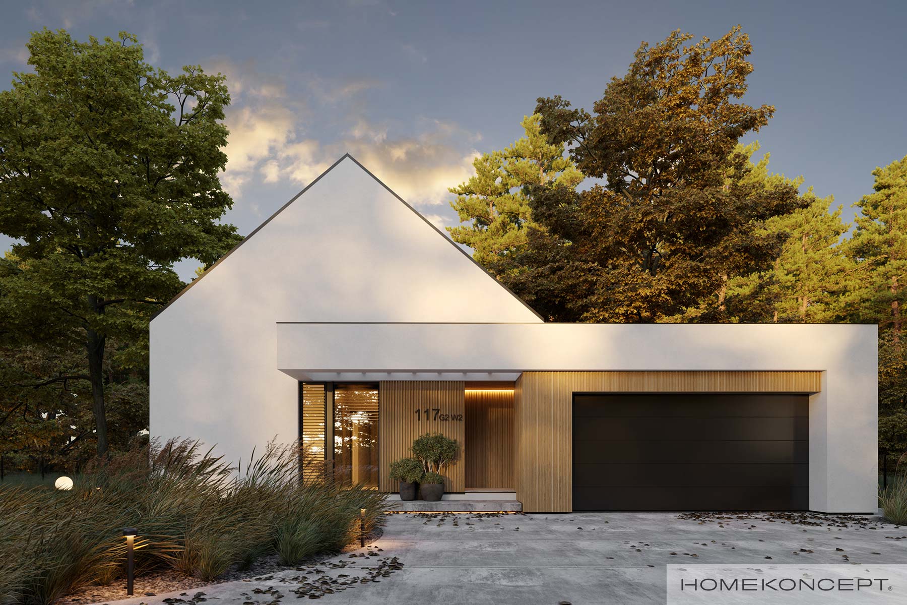 Projekt domu HK117 G2 wariant 02