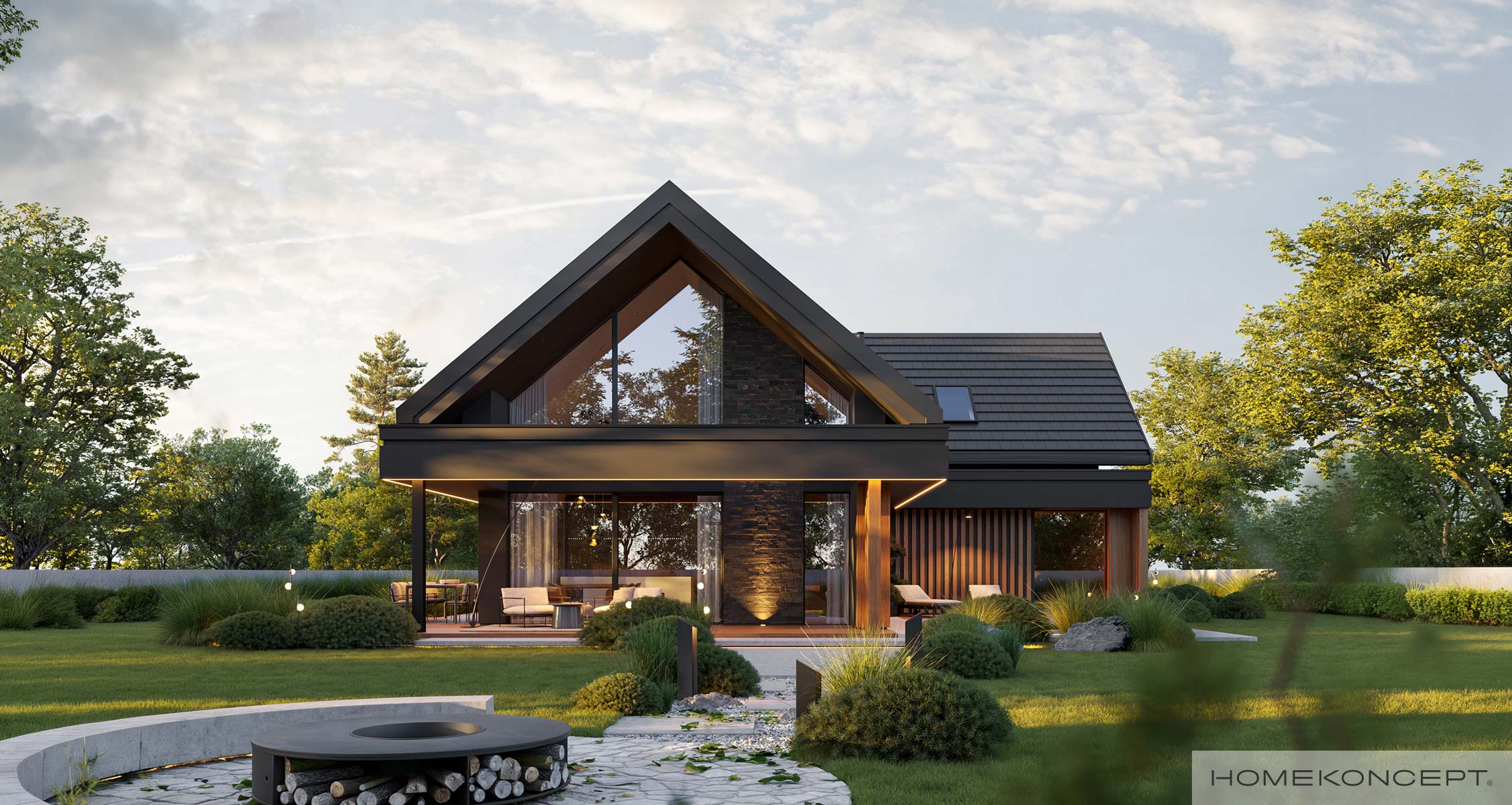 Projekt domu HK166 G2 wariant 01