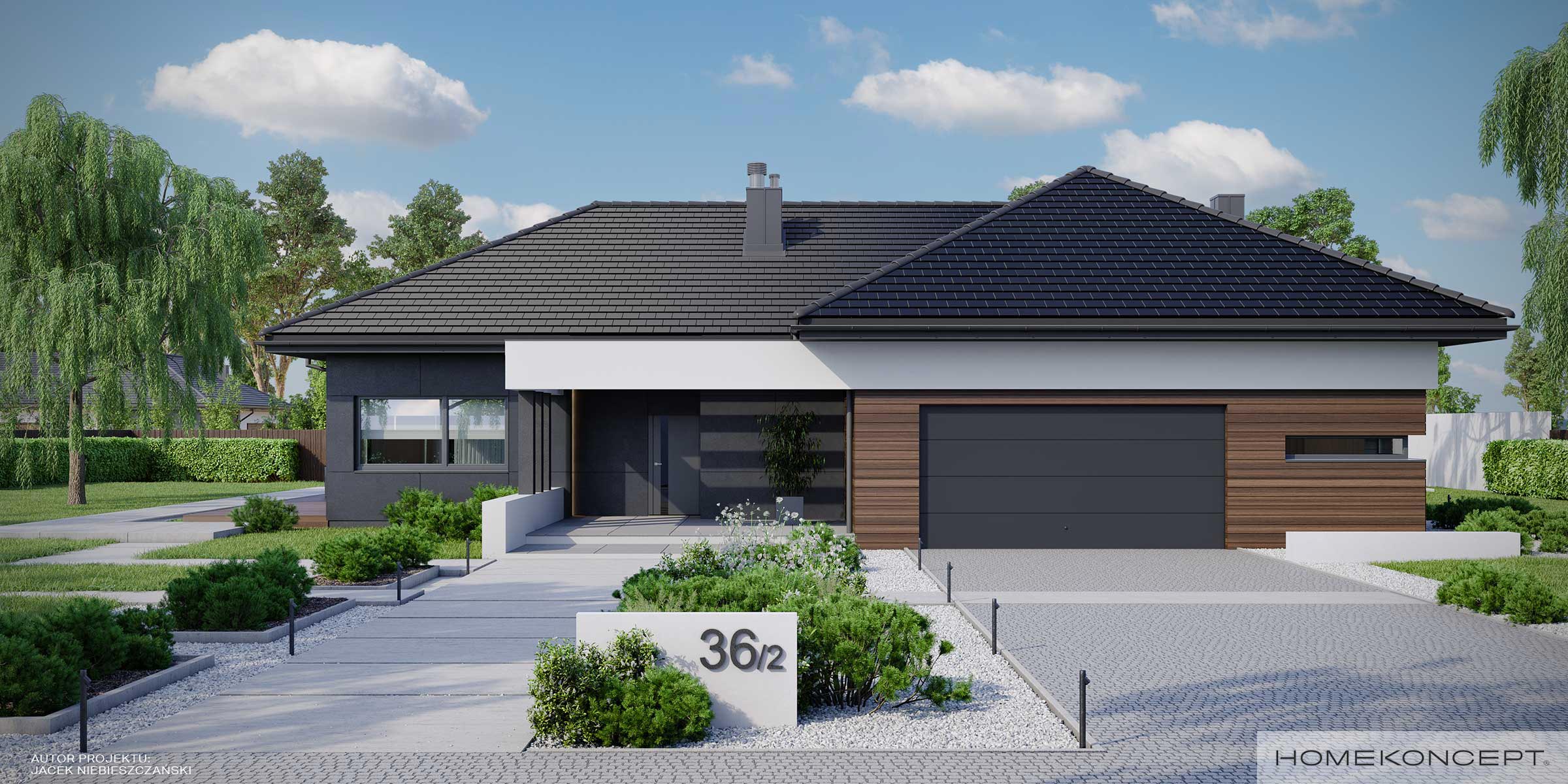 Projekt domu HK36 wariant 02